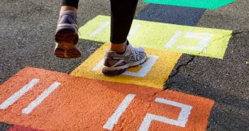 Fordham Community School Receives Grant for New School Yard hopscotch playground