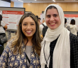 Professor Yuki Yamazaki, Ph.D., and third-year Counseling Psychology Ph.D. student Zainab Raza stood together smiling